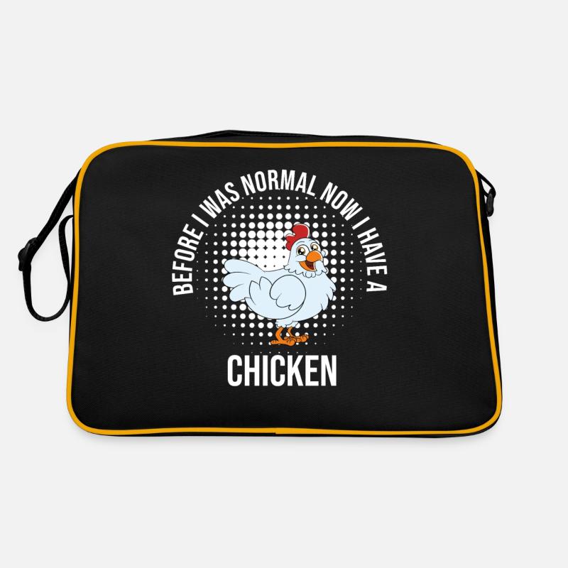 Drôle de poulet disant poulet Sac Retro