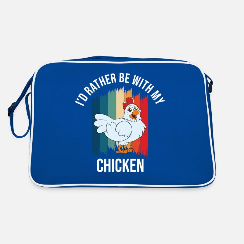 Drôle de poulet disant poulet Sac Retro