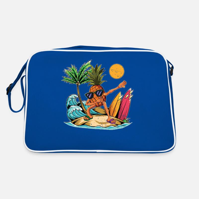 Fruit Summer Fruit Gift Dabbing Surfer Pineapple Retro Bag