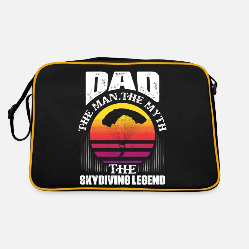 Dad The Man The Myth The Skydiving Legend Skydive Retro Tasche