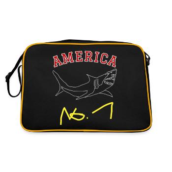 America - Retro Bag - black/gold - Back