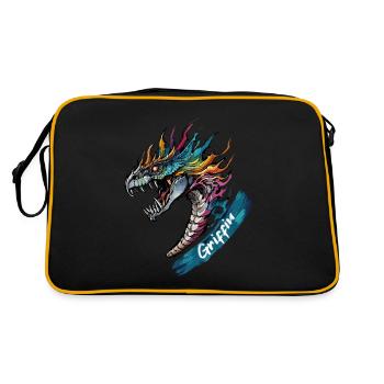 Majestic Griffin - Guardian of the Skies - Retro Bag - black/gold - Back