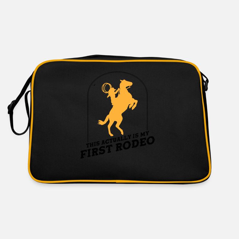 This Actually Is My First Rodeo - Cowboy Western Retro Bag