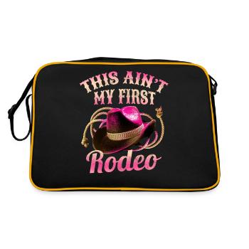 Ce n’est pas mon premier rodéo femmes rodéo cowboy - Sac Retro - noir/or - Dos