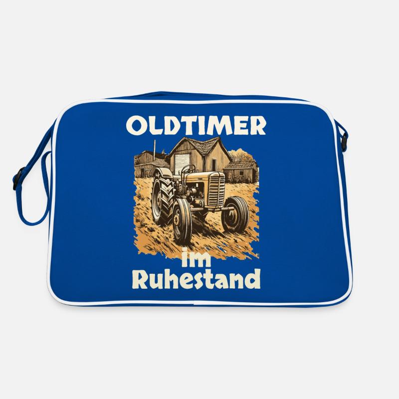 Rente 2023 Traktor Oldtimer im Ruhestand Retro Tasche