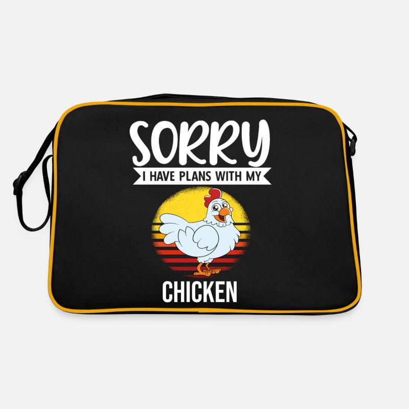 Funny Chicken Saying Chicken Retro Bag