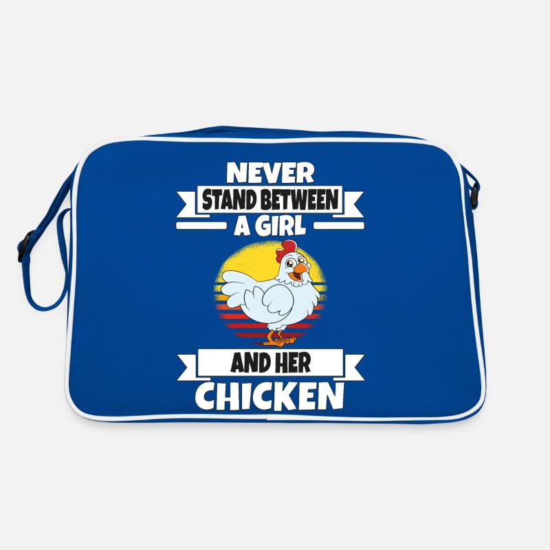 Drôle de poulet disant poulet Sac Retro