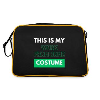 This Is My Work From Home Costume - Retro Bag - black/gold - Back