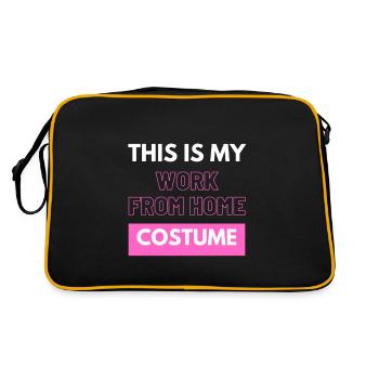 This Is My Work From Home Costume - Retro Bag - black/gold - Back
