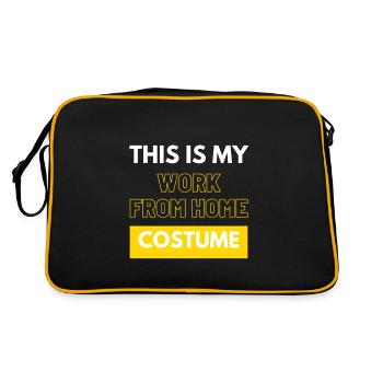 This Is My Work From Home Costume - Retro Bag - black/gold - Back