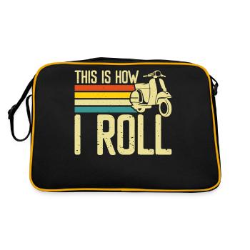 Scooter Scooter Driver Scooter - Retro Bag - black/gold - Back