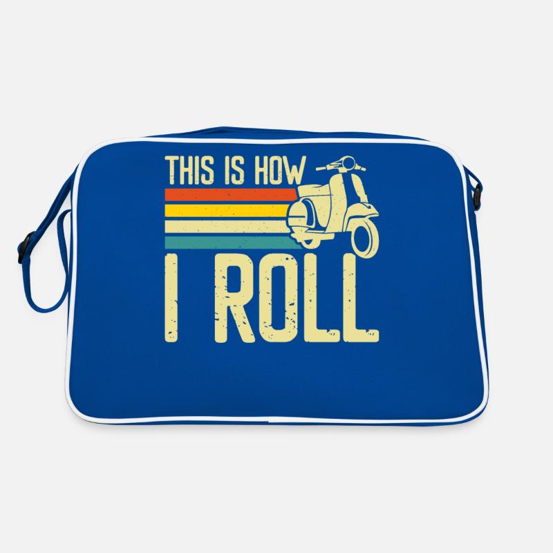 Roller Rollerfahrer Motorroller Retro Tasche