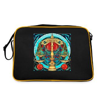Embrace Your Libra Identity: Libra Zodiac - Retro Bag - black/gold - Back