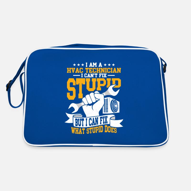 Je suis un technicien CVC Technicien CVC AC Tech ins Sac Retro