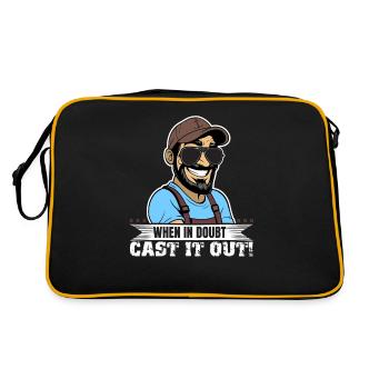 En cas de doute, jetez-le! - Sac Retro - noir/or - Dos