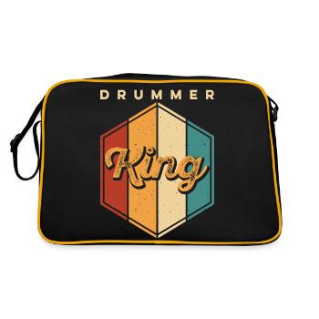 Batterie Batteur Batteur - Sac Retro - noir/or - Dos