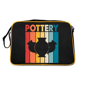 Pottery Pottery Pottery - Retro Bag - black/gold - Back
