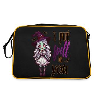Zombie girl put a spell on you - Retro Bag - black/gold - Back