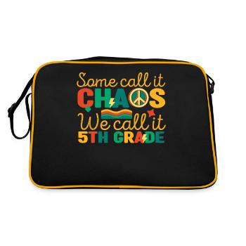 Some call it chaos, we call it - Retro Bag - black/gold - Back