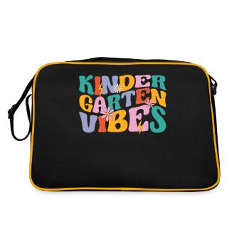 Kindergarten Vibes Youth Kids Crew Retro First - Sac Retro - noir/or - Dos