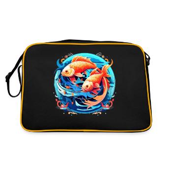 Embrace Your Pisces Identity: Pisces Zodiac - Retro Bag - black/gold - Back
