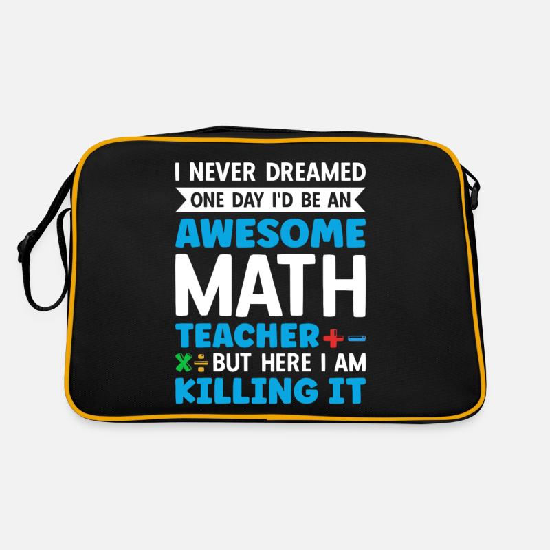 Mathelehrer Spruch Mathematiker Retro Tasche