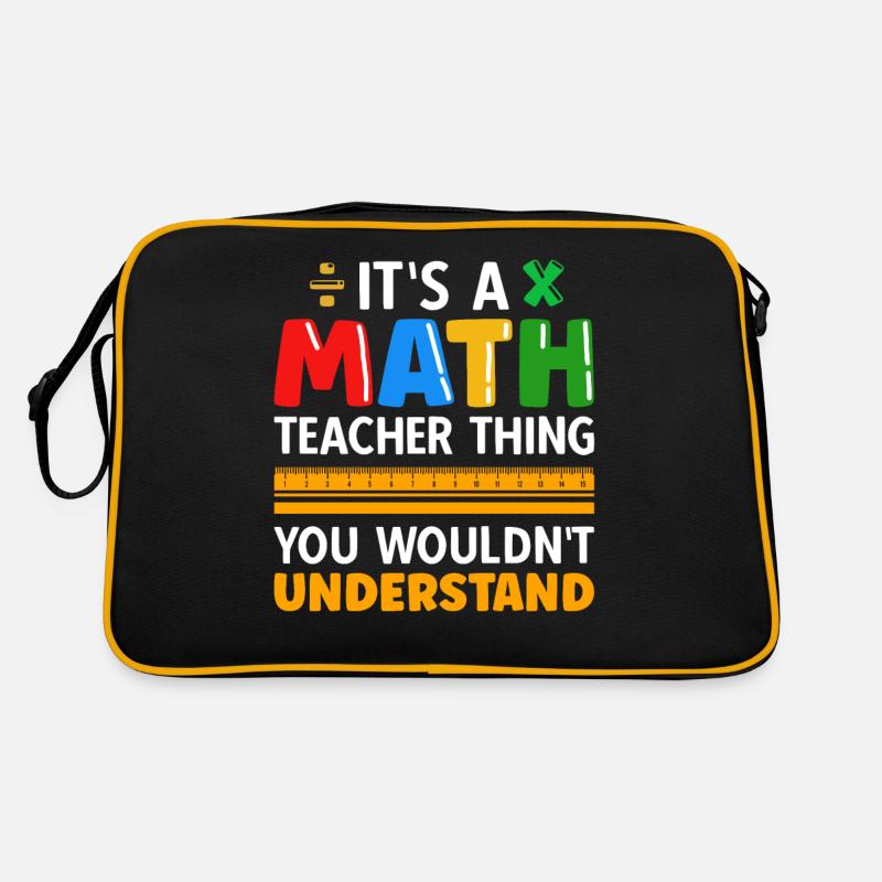 math teacher saying mathematician Retro Bag