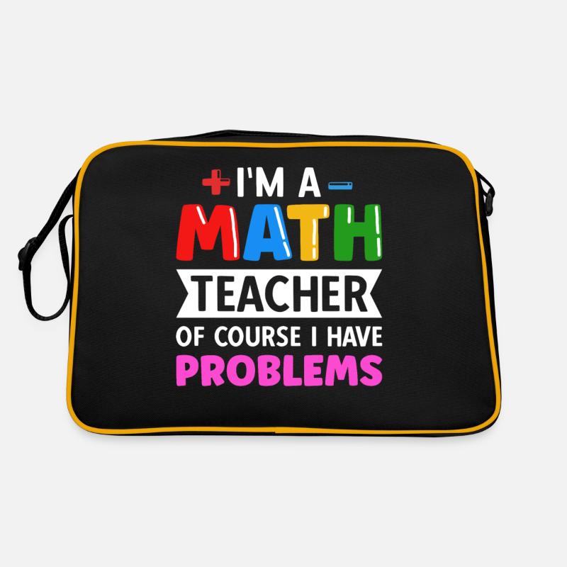 Mathelehrer Spruch Mathematiker Retro Tasche
