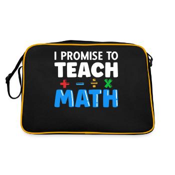 professeur de mathématiques disant mathématicien - Sac Retro - noir/or - Dos