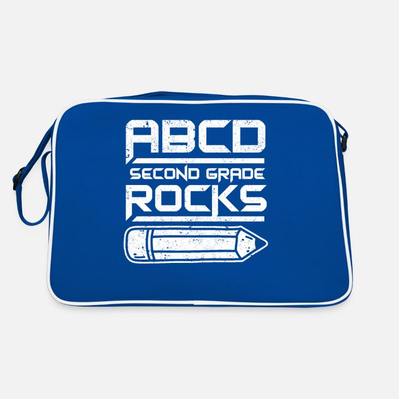 ABCD Second Grade Rocks 100e jour d’école Deuxième Sac Retro