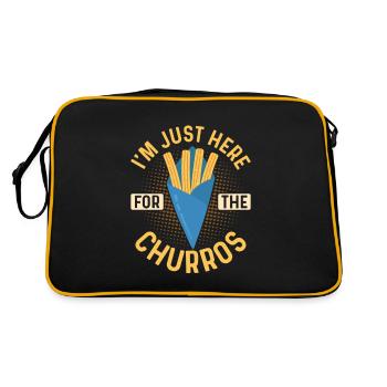 Je suis juste ici pour le dessert Churros Food Latin P - Sac Retro - noir/or - Dos