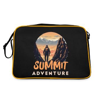 SUMMIT ADVENTURE - Retro Bag - black/gold - Back