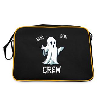 Boo Boo Crew – Geisterbrigade Halloween - Retro Tasche - Schwarz/Gold - Hinten