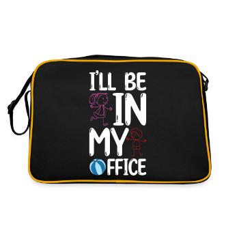 Au Pair Girl Kindergarten Nanny - Retro Bag - black/gold - Back