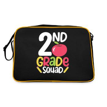 2nd Grade Squad Second Teacher Student Team Back - Retro Bag - black/gold - Back