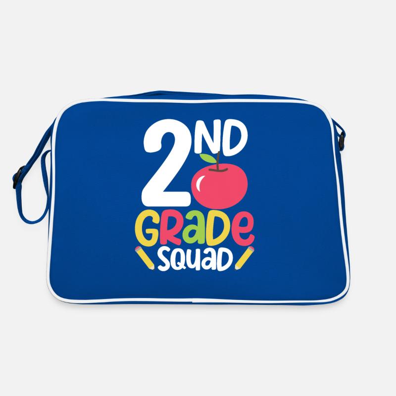 2nd Grade Squad Second Teacher Student Team Back Retro Bag