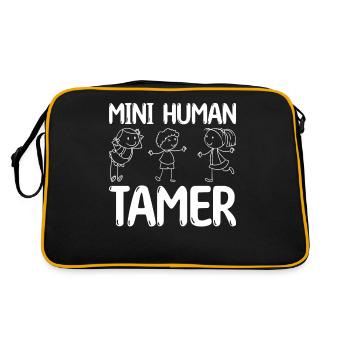 Au Pair Girl Kindergarten Nanny - Retro Bag - black/gold - Back