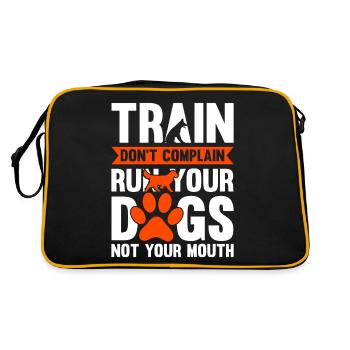 Dresseur de chiens École de chiens Sports canins - Sac Retro - noir/or - Dos