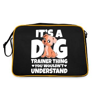 Dresseur de chiens École de chiens Sports canins - Sac Retro - noir/or - Dos
