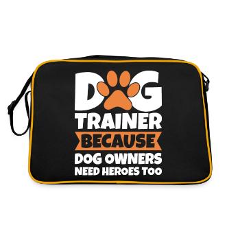Dresseur de chiens École de chiens Sports canins - Sac Retro - noir/or - Dos