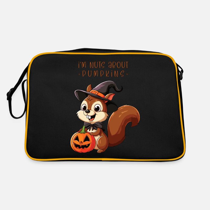 Halloween-Eichhörnchen Retro Tasche