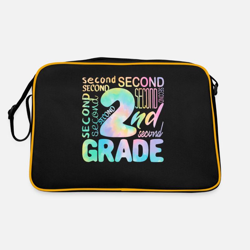 Tie Dye 2nd Grade Second Typography Team Student Retro Bag