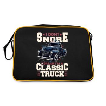Camion Vintage Old Classic School American Pickup - Sac Retro - noir/or - Dos