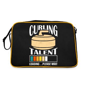 Curling Talent Loading ... Please Wait Ice Sport Br - Retro Bag - black/gold - Back