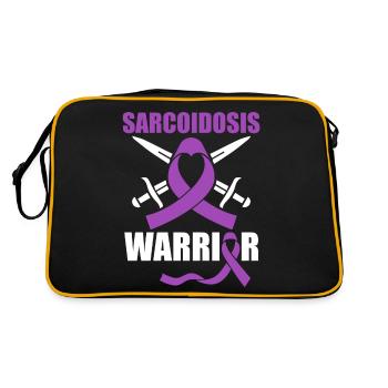 Sarcoidosis Warrior Invisible Disease - Retro Bag - black/gold - Back
