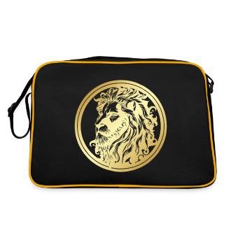 LION 3 - Sac Retro - noir/or - Dos