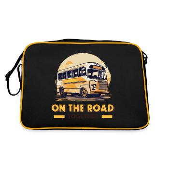 ENSEMBLE SUR LA ROUTE - Sac Retro - noir/or - Dos