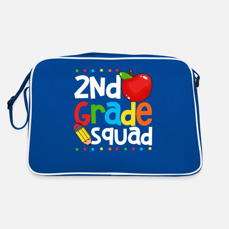 2nd Grade Squad Second Teacher Student 100th Day Retro Bag