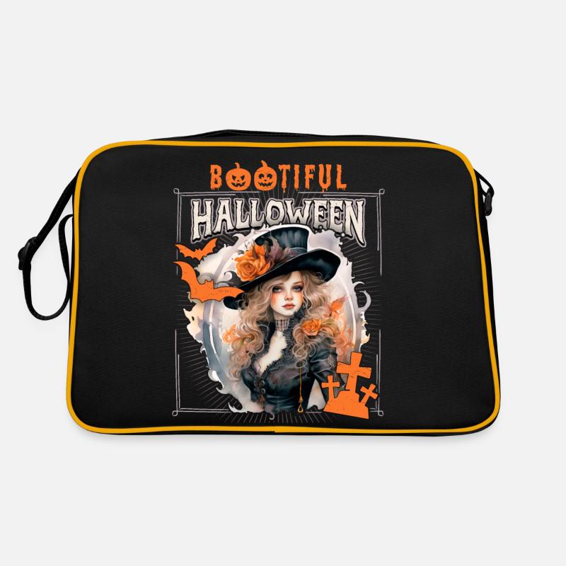 Gothic Halloween Hexe, Spruch Bootiful Retro Tasche