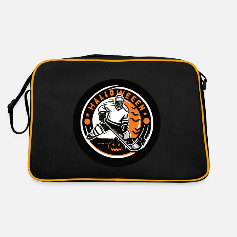 halloween hockey player Retro Bag